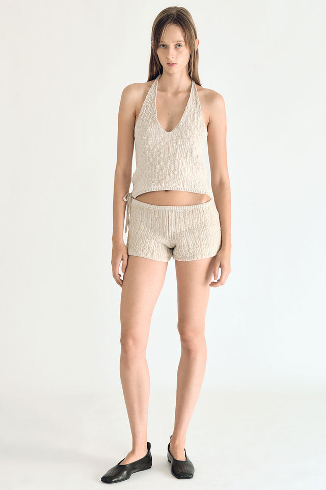 Knitted Hot Shorts (Sand)