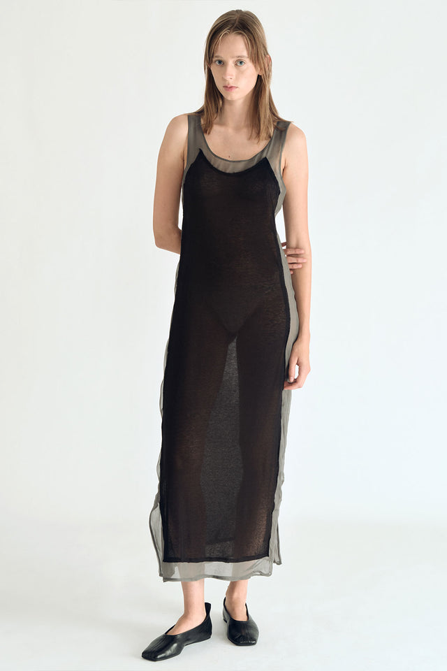“DRS 01” Sleeveless Dress Black