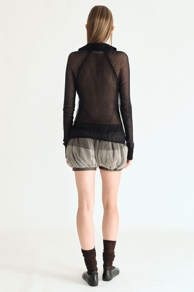 Double Layer Polo Black