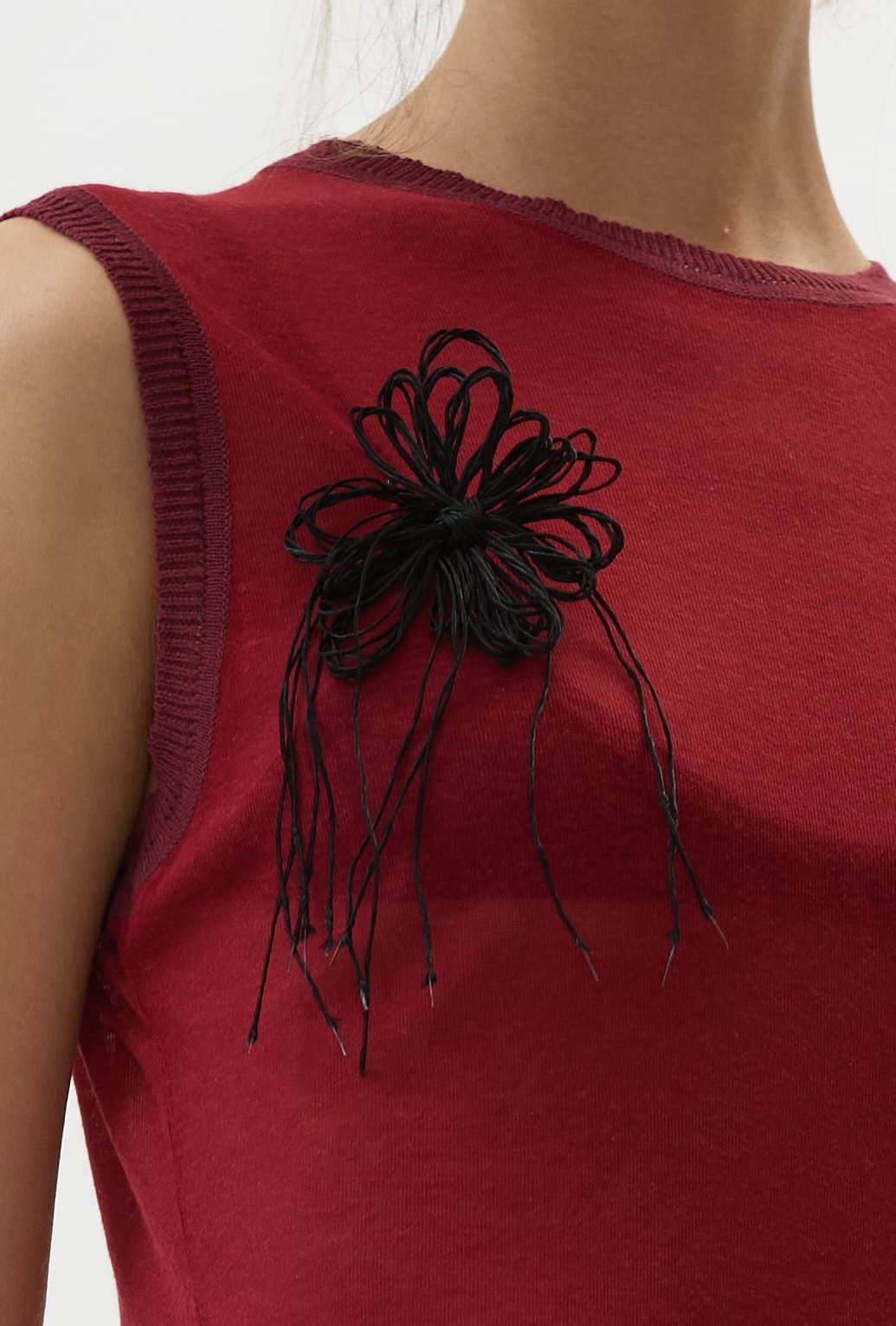 Knit Flower Pin