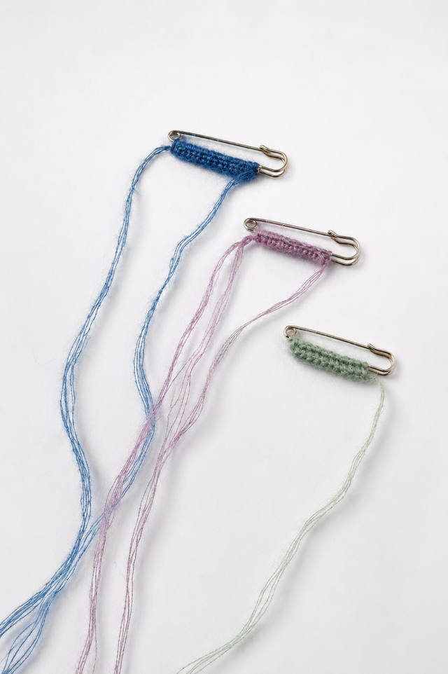 Mohair Safety Pin